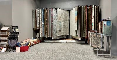 area rugs in flooring showroom Allentown, PA